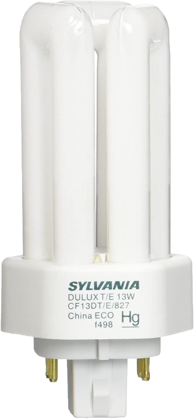 Sylvania, 20891, CF13DT/E/827, 13W CFL, Triple Tube 4-Pin Bulb 2700K, Warm White